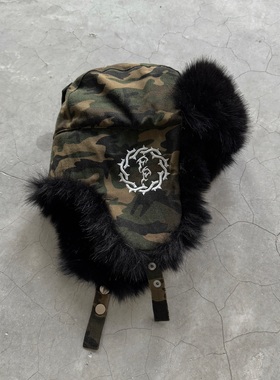 False Perception 狼毛水洗迷彩 棉 雷锋帽 迷彩