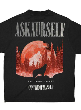 ASKYURSELF V6新款狼T恤 高街潮牌 德国制造