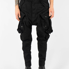 Chris Brown同款Julius 7黑涂蜡大口袋裤