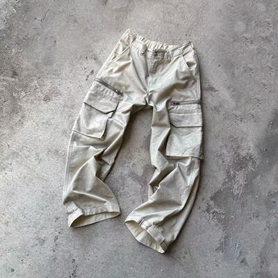 False Perception 做脏炮弹拉链水洗工装裤