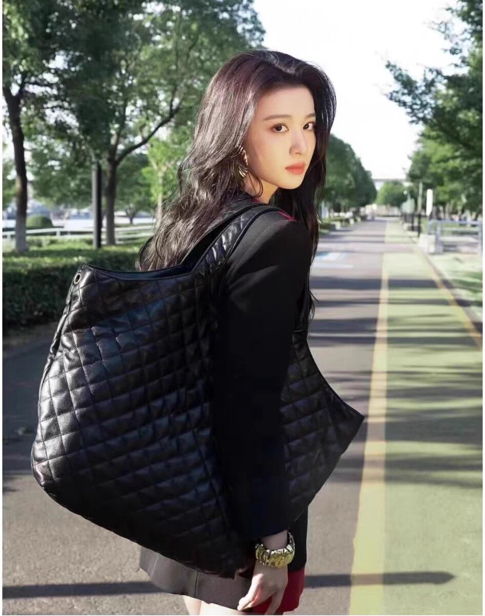 杨树林包包女2025新款秋冬小众高级感真皮妈咪包通勤托特包大容量
