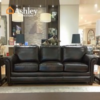 Ashley爱室丽家居美式真皮头层牛皮沙发客厅家具皮艺沙发 U87902