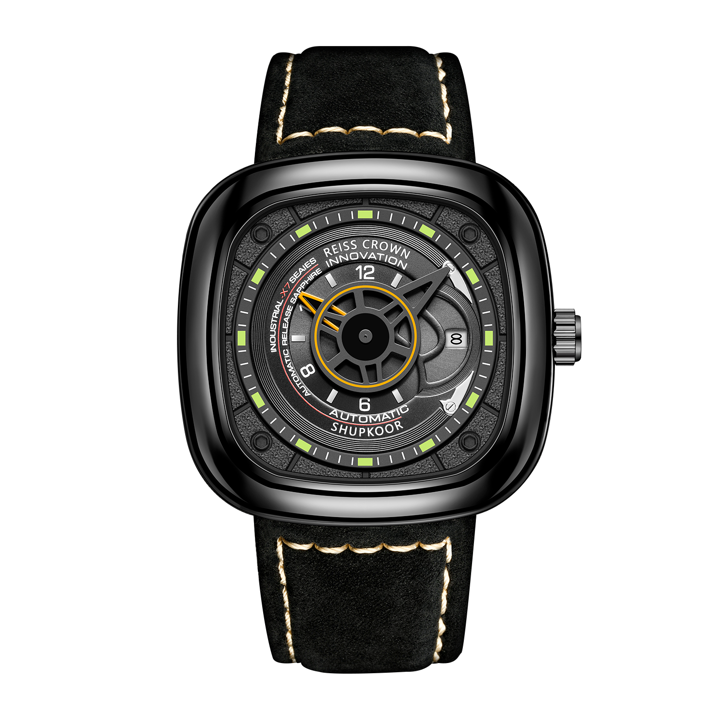 reisscrown瑞斯皇冠【星期天】42男士机械表腕表