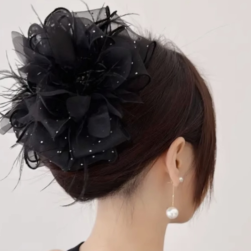 盘发马尾抓夹显发量多蓬松发抓