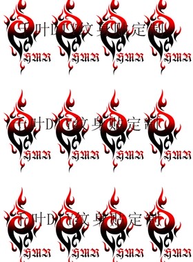 K动漫 吠舞罗纹身贴 贴纸动漫 定制 防水  整版 COS包邮周防尊