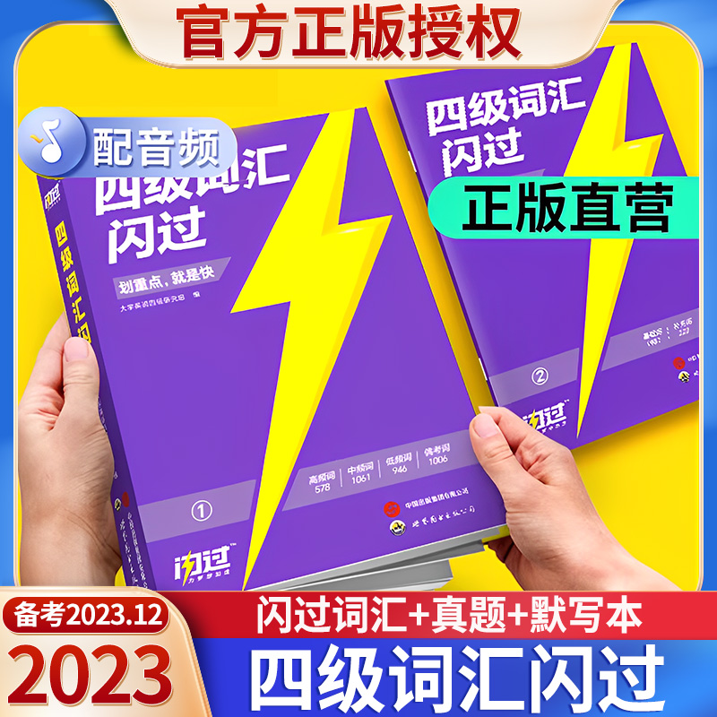 备考2023.12月四级词汇闪过真题