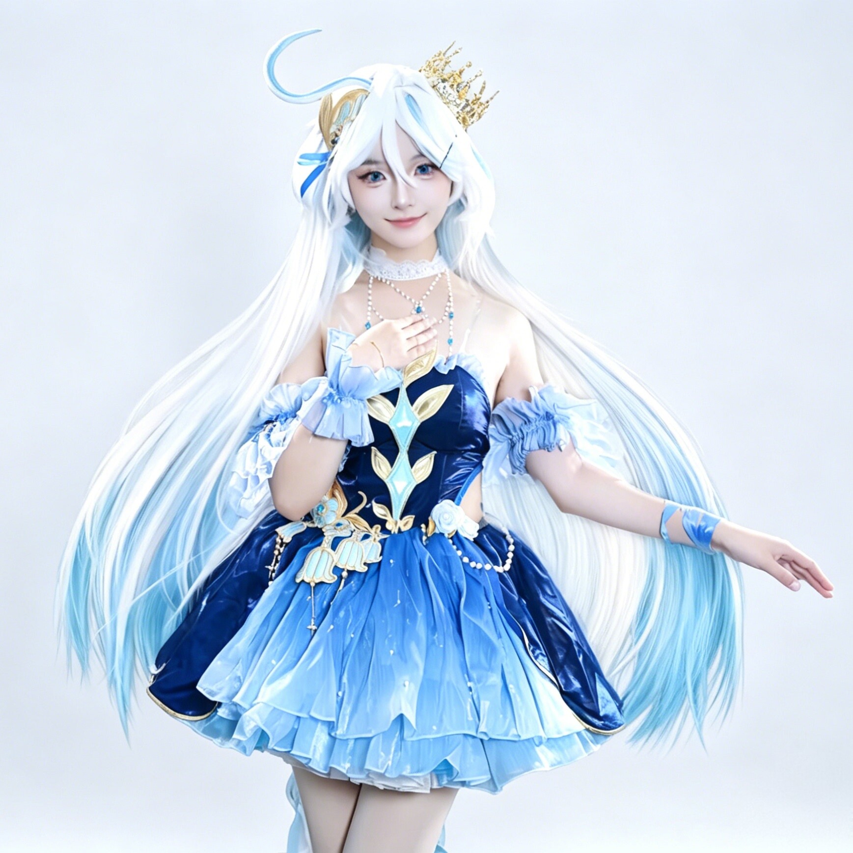 芙宁娜cos服洛斯铃兰舞裙服全套