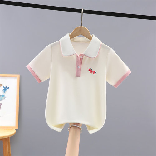 女童t恤短袖夏装夏季女孩Polo衫