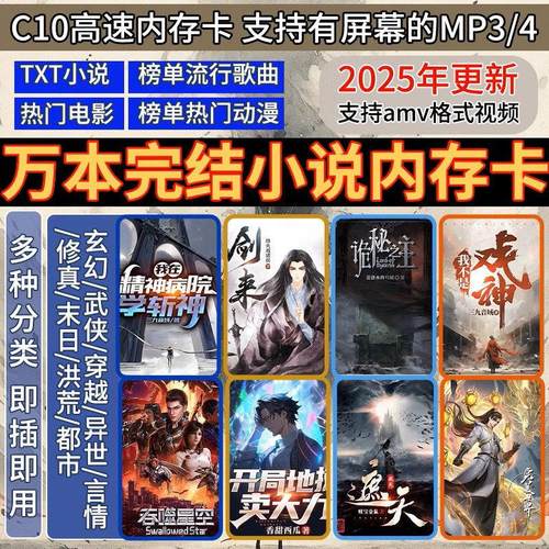 TX电子书小说内存卡FMP34