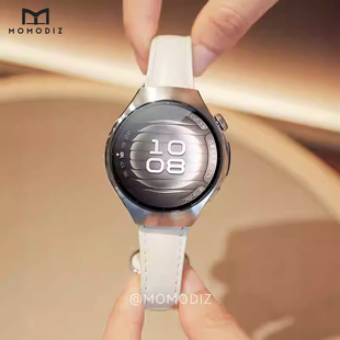 亲肤防水氟橡胶腕带watch5pro女士专用18mm非原装 2025新款 适用华为WATCH5智能手表硅胶磁吸表带watch5女款