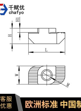 欧标铝型材t型螺母块船型滑块t形螺丝M5M6M8203040型材专用