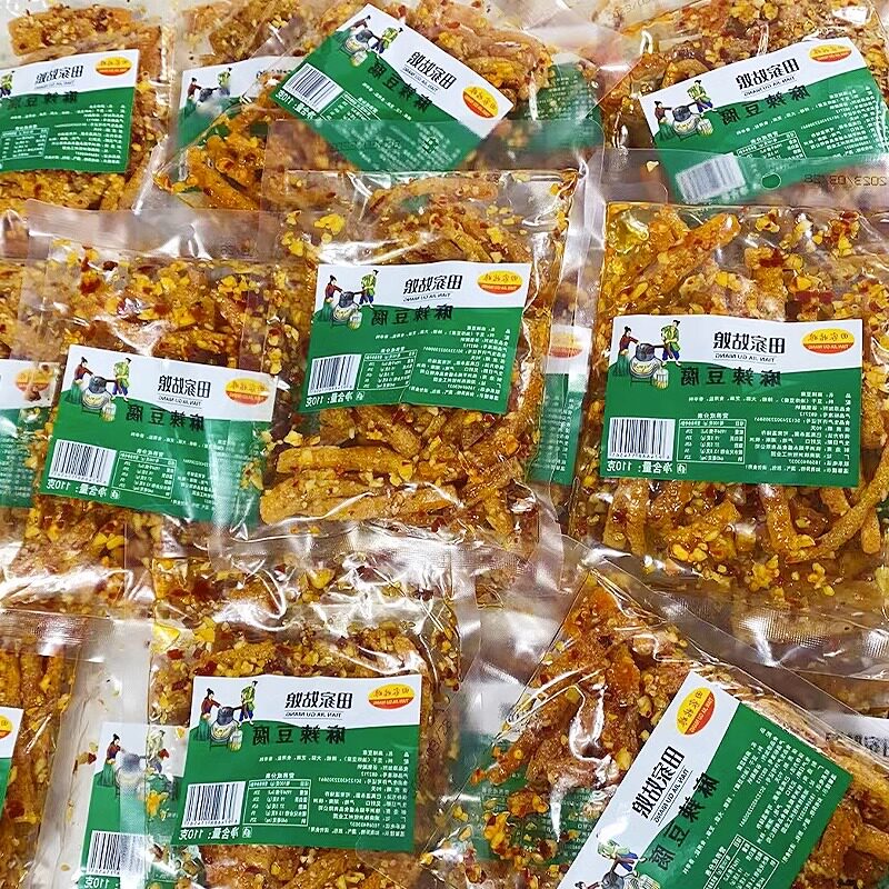湖南特产田家姑娘麻辣豆腐干香辣豆丝蒜香豆腐条休闲解馋网红零食