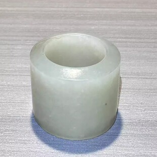 清代和田玉扳指 古玩和田玉雕件和田玉摆件 真品和田玉摆件