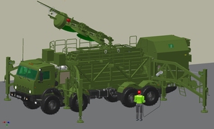 强悍的俄罗斯军卡越野车kamaz-63501-8x8模型3D图纸 STP格式