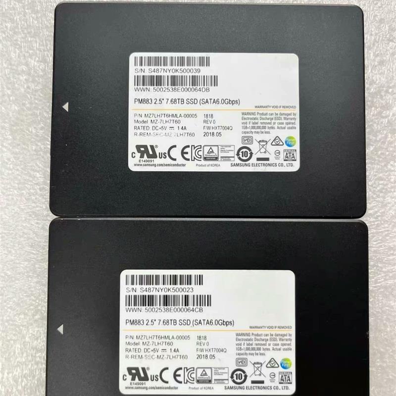 议价直拍不发：出百分百健康度 pm883 7.68T 3.84T企业级 固