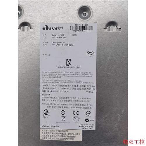 议价直拍不发:二手思科ws一c2960x一48Lps一L交换机,成色如图,