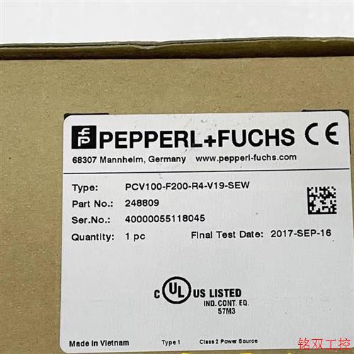 议价直拍不发:(请询价)德国全新原装倍加福读码器PCV100-F200-R4