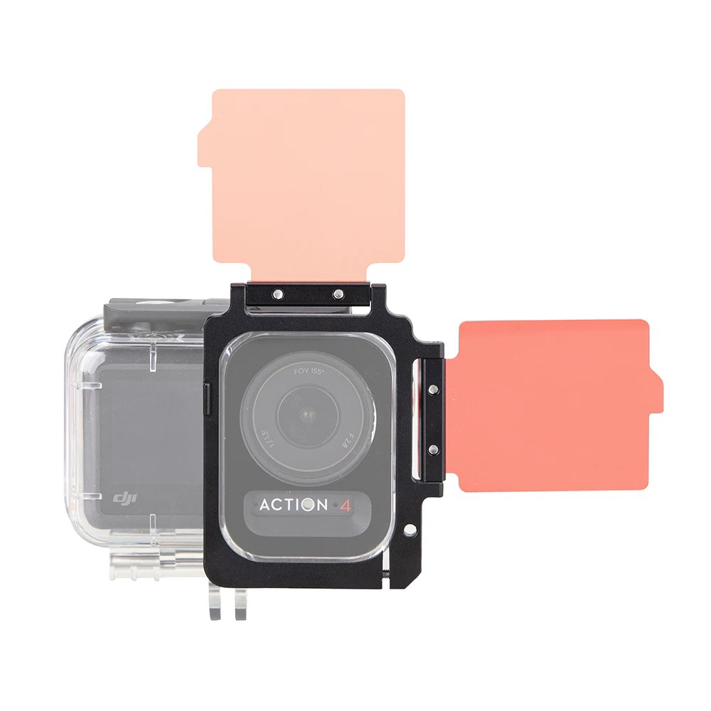DJI OSMO Action3/4/5潜水红滤镜套装自拍杆水下拍摄橙紫滤镜配件