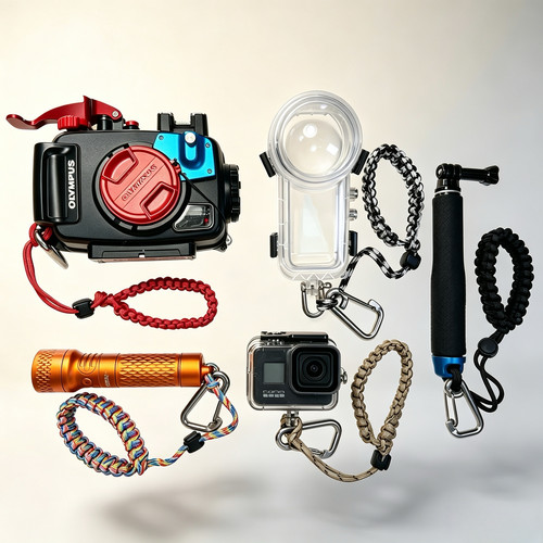 奥林巴斯TG7手绳潜水手电GoPro大疆insta360运动相机挂手腕防丢绳