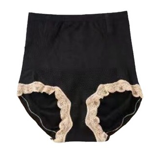 女 内裤 胖人货源曲线边高腰收腹提臀女士内裤 透气舒适棉裆加肥大码