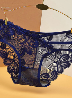 厂家直供 蕾丝网纱透明性感内裤女无痕低腰棉裆镂空诱惑女裤91款