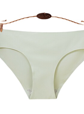 新款冰丝内裤女 无痕一片式舒适无痕无感透气性感冰丝女士内裤