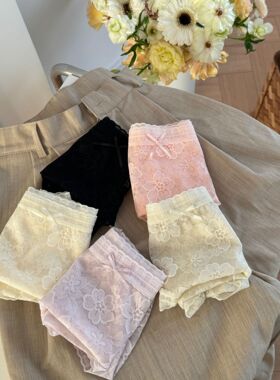 【严选】花朵镂空蕾丝亲肤内裤女性感中腰透气女士三角裤头纯棉裆