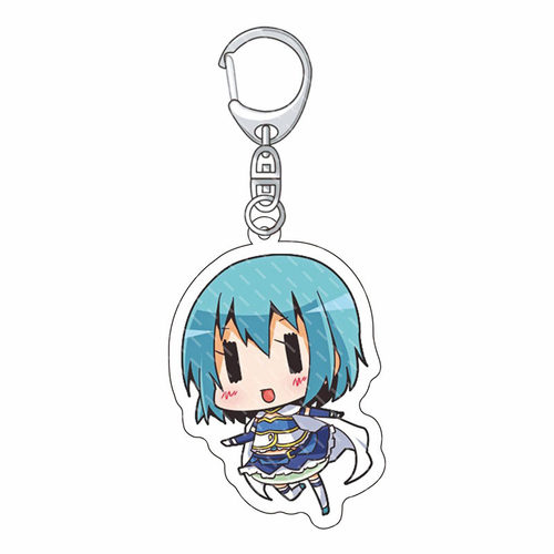 魔法小圆动漫钥匙扣 鹿目圆 晓美焰 巴麻美 丘比亚克力挂件