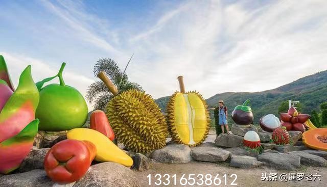 烧烤店装饰仿真水果榴莲玻璃钢雕塑大型创意菠萝蜜木瓜芒果摆件,家居饰品,3D模型摆件,淘宝优惠券,粉丝福利购,淘宝优惠卷