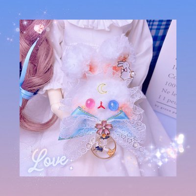 现货可爱中秋兔搭配jk情侣款胸针