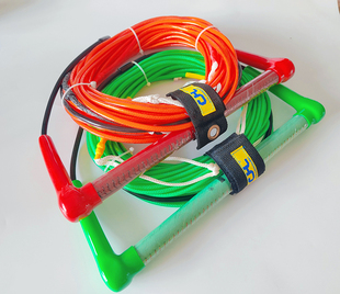 高端水上尾波板滑水单双板滑水用绳快艇摩托艇拖拽拖拉绳全包胶