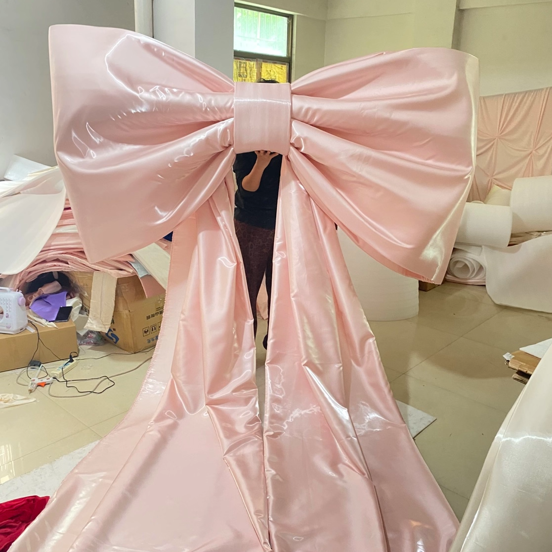 粉色超大巨型蝴蝶结装饰美陈结婚订婚礼拍摄生日派对布置道具橱窗