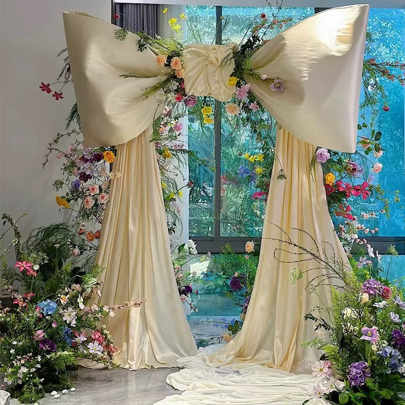 超大巨型蝴蝶结装饰结婚背景墙布置节日打卡拍照道具摆件生日派对