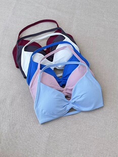 跨境DFYNE同款挂脖运动内衣女露背挂脖文胸运动瑜伽吊带小文胸