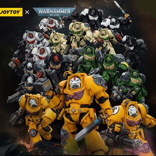 JOYTOY暗源火蜥蜴黑暗天使帝国之拳白疤终结者兵人模型手办摆件礼