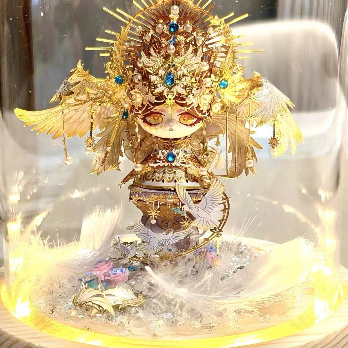 喵之城天使恶魔3D立体拼图金属图