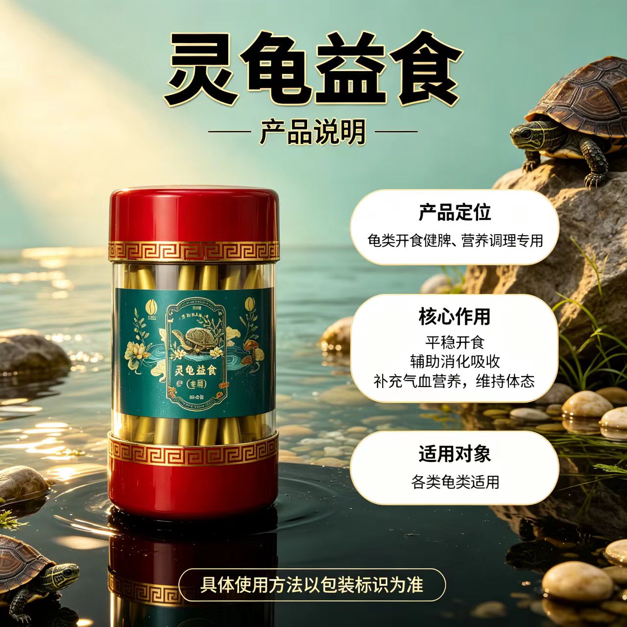 灵龟益食乌龟专用健脾胃添加剂