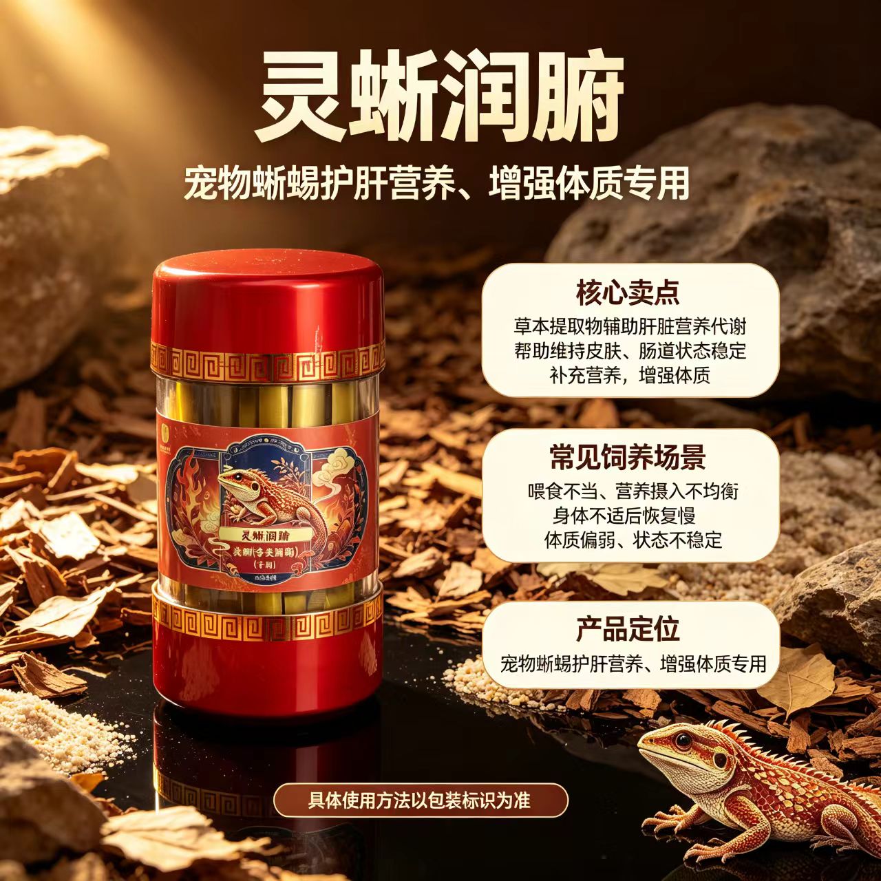 灵蜥润腑蜥蜴专用护肝养肝添加剂