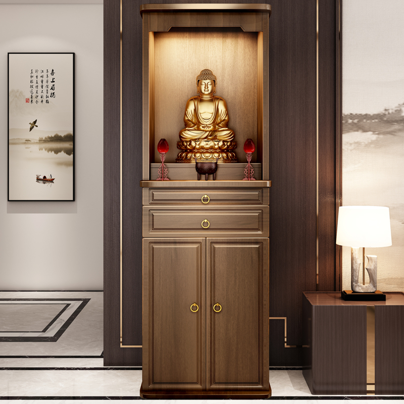 现代佛龛神台柜供桌新中式立柜神像供台神龛家用客厅财神爷供奉桌