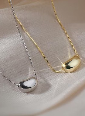 相思豆s925纯银项链女轻奢 简约气质冷淡百搭项链配饰锁骨链