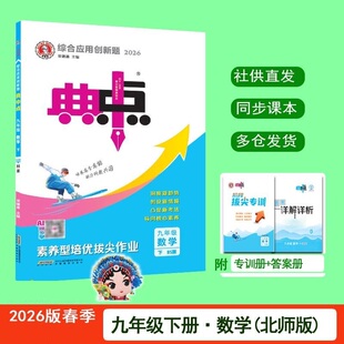 2026春季新书 典中点九年级下册数学 北师版 BS 课外配套同步练习册 9年级下册 九下9下配北师大出版社课本同步使用 26版 北师大
