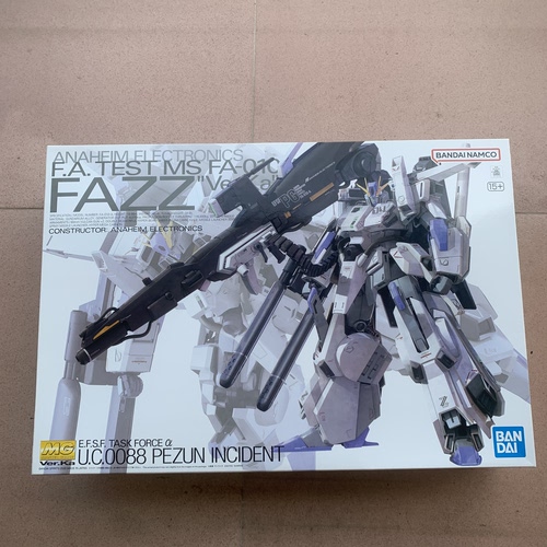 【补件】万代 MG1/100 FAZZ高达 Ver.KA 全装甲ZZ法兹 零件配件