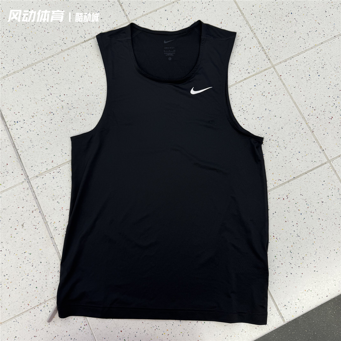 正品Nike/耐克男子夏运动跑步训练健身速干透气圆领背心T恤DV9814