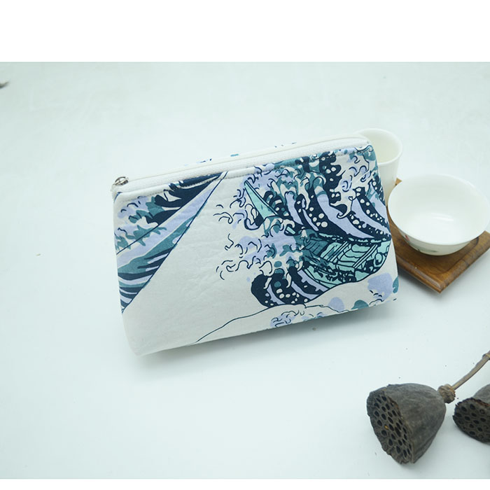 富士山行家茶具三件套收纳包包原创设计定制特色布艺茶包