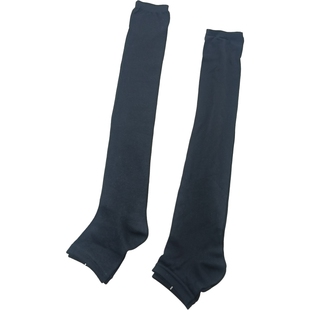 款 日单 踩脚袜套夏季 黑色过膝款 天鹅绒材质棉质腿套长筒女士 经典