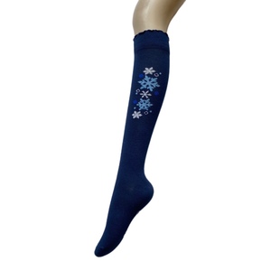 森林系高筒袜子女 小花小草 纯棉小众手绘插画风植物花卉 日单