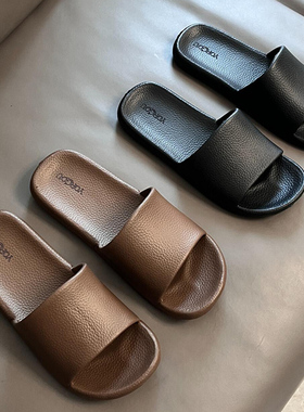 夏季情侣凉拖鞋女防滑eva不臭脚浴室洗澡室内家用家居男无声黑色