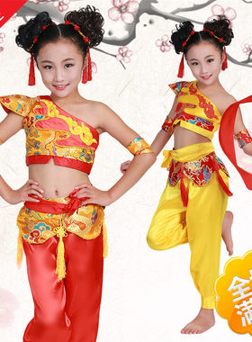 喜庆亮片幼儿园打鼓服喜庆