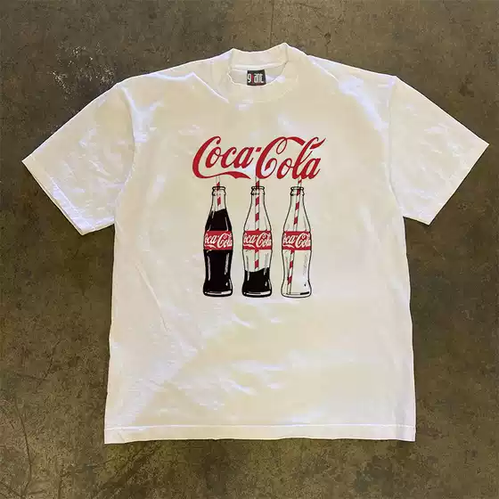 Overseas Order Surplus ~ Withdrawn Export of Niche Trendy Brand Heavyweight Pure Cotton Short-Sleeve T-Shirts for Men and Women, Versatile Tops ins