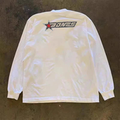 t恤男女情侣休闲上衣 潮牌重磅纯棉长袖 海外订单尾货 撤回外贸个性